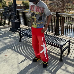 T-shirt surdimensionné personnalisé, style streetwear, vintage, impression DTG, coton lourd, impression graphique pour homme - Product Image 3