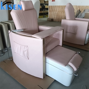Kisen Hot Sale New Electric Pink White Blue Luxury Modern <strong>110V</strong> 220V Foot Spa <strong>Pedicure</strong> and <strong>Manicure</strong> <strong>Chair</strong> for Sale