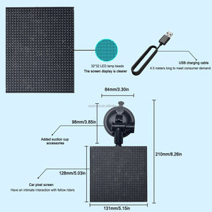 Nouveau design de fenêtre arrière de voiture publicité <span class=keywords><strong>emoji</strong></span> LED écran d'affichage lumière programmable Pixel produits tendance téléphone portable APP contrôle - Product Image 4