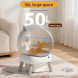 Bac à litière automatique pour chat, bac à litière intelligent pour chat, toilette pour chat à roulettes, grande capacité, télécommande par téléphone portable, ramassage des excréments en un clic - Product Image 2