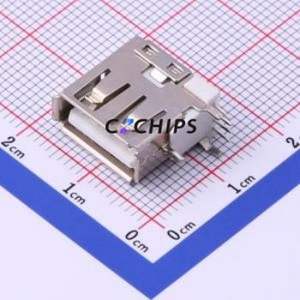 USB AF-13.7 USB Connector Through hole Component (THT) Connector Type-A USB 2.0 Female Side Insert - Product Image 1