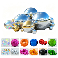Boule miroir gonflable argentée, grands ballons brillants réfléchissants, robe de mariée pour événement festif, décoration de mariage, gonflables publicitaires