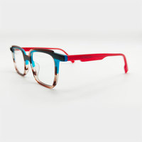 Montures de lunettes colorées de haute qualité en acétate avec des lunettes de mode de printemps lunettes optiques Montures en acétate