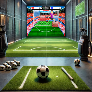 <span class=keywords><strong>Jeu</strong></span> de football virtuel interactif et immersif multifonctionnel avec buts à frapper – Terrain de sport interactif virtuel - Product Image 2