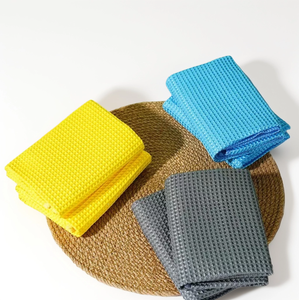 Chất Lượng Cao Bông Waffle Tay Khăn Thiết Lập Nhanh Chóng Khô Và Nén Cho Nhà Sử Dụng Biểu Tượng Tùy Chỉnh In Bán Buôn - Product Image 5