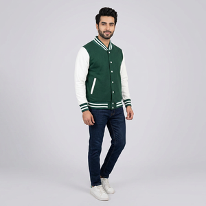 Veste universitaire brodée personnalisée avec des noms et des logos personnalisés, parfaite pour les équipes universitaires et les vêtements universitaires - Product Image 1