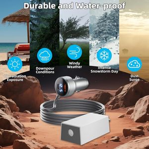 Chargeur de voiture Star Creation Mini, convertisseur DC 12V 24V vers 36V avec affichage numérique, ports USB A et C, sortie 105W - Product Image 2