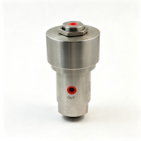 Vanne d'interface pneumatique en acier inoxydable SS316 normalement fermée pour le contrôle du débit d'huile haute température OEM