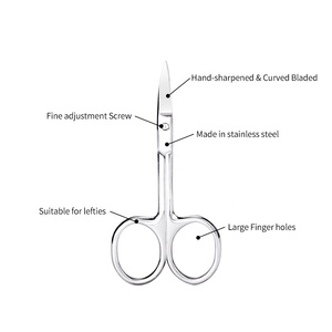 Pengiriman Cepat Gunting Kuku Manikur Kuku Kuku Berkualitas Tinggi dengan Ketebalan 3.5mm untuk Kecantikan Alis yang Melengkung. - Product Image 5