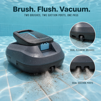 Nettoyeur de piscine robotisé sans fil électrique, moteur sans balais, batterie Li-Ion - OEM/ODM, logo personnalisé/marque privée, nettoyage des bords, MOQ 100