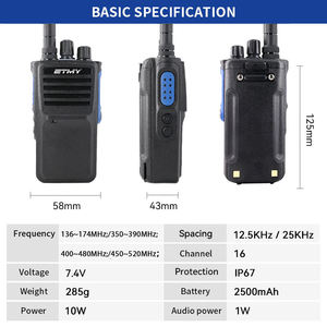Radio Digital DMR de Alta Potencia ETMY ET-D330 de 10W con Encriptación AES256, Radio Bidireccional Walkie Talkie - Product Image 6