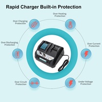 Chargeur de batterie Li-ion rapide à double port DC18RE pour batteries Mak Tas 12V-18V BL1041 BL1430 BL1830, kit de perceuse sans fil