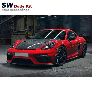 Partie du pare-chocs avant en fibre de carbone pour Porsche 718 Cayman GT4 RS 982 <span class=keywords><strong>2021</strong></span>+ Pièces automobiles Accessoires Kit carrosserie - Product Image 5