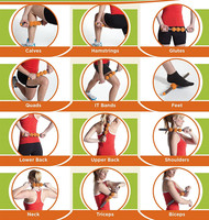 Bâton de rouleau musculaire coloré personnalisé Offre Spéciale, bâton de massage à main pour renforcer le corps