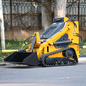 Free Shipping Mini Front Track EPA Engine CE Small Wheel Skid Steer End Farm Home <b>Compact</b> Skid Steer Loader - Product Image 5