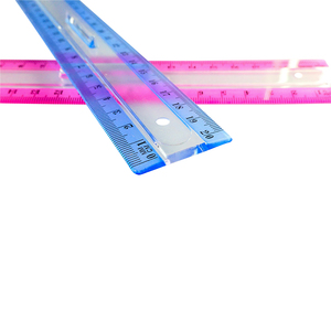 Ensemble de règle en plastique, <span class=keywords><strong>4</strong></span> pièces, 8 pouces, <span class=keywords><strong>pour</strong></span> les mathématiques, appareil de mesure personnalisé - Product Image 6