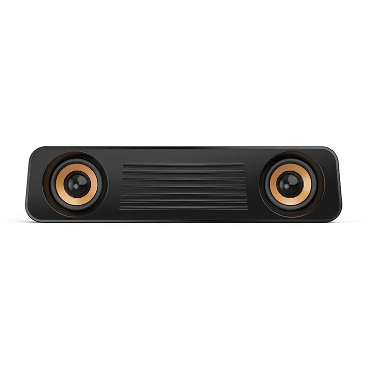 Hot sale T83 black portable speaker usb audio sound bar subwoofer computer speaker