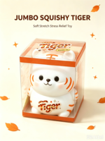 Collection de jouets anti-stress géants et mignons en forme d'animaux et de fruits, jouets à presser et à étirer pour la décompression, avec boîte de présentation