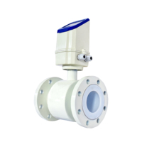 Medidor de Flujo Magnético de Fábrica con Pantalla OLED, PTFE DN20 DN100, Medidor de Flujo Electromagnético RS485, Medidores de Flujo de Agua Magnéticos