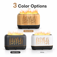 Diffuseur d'arômes moderne pour la maison, le bureau et le spa, avec brume flamboyante, 3 options de couleur, alimentation USB, humidificateur d'air de 200 ml, cadeau
