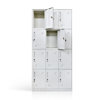 Armoire à casiers à 12 portes, meuble en acier