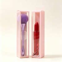 Boîte d'emballage en PVC semi-transparente personnalisée pour rouge à lèvres et brillant à lèvres, boîte cadeau pour outils cosmétiques recyclable avec logo personnalisé