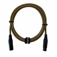 Câble de microphone XLR mâle-femelle OEM RH-X048 avec blindage spiralé, gaine en PVC, conducteur en cuivre sans oxygène