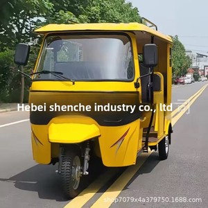 Motocicleta de tres ruedas motorizada de carrocería abierta <span class=keywords><strong>para</strong></span> transporte de pasajeros, modelo TVS Bajaj, tipo Tuk-Tuk, <span class=keywords><strong>para</strong></span> uso transfronterizo, vehículo tipo Bouncy Car - Product Image 2