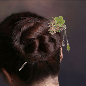 Mode Femmes Cheveux Bâton Épingle à cheveux Épingle À Cheveux Fleur Strass Coloré <span class=keywords><strong>Chignon</strong></span> - Product Image 2