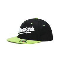 Nueva gorra snapback de 6 paneles con visera plana, impermeable, con bordado, estilo hip hop, de dos tonos.