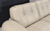 Ensemble de canapés modulaires modernes rembourrés avec fonction inclinable électrique, en cuir de luxe minimaliste, canapé sectionnel 3 places en éponge pour l'école et la maison