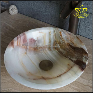 Lavabo de mesa de piedra de Jade Natural moderno versátil para Comedor Cocina baño dormitorio Hotel granja al aire libre uso escolar - Product Image 3