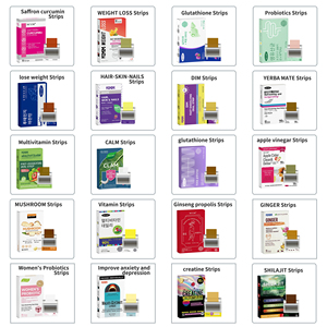 Tiras <span class=keywords><strong>de</strong></span> película oral en stock: Creatina, Cafeína, Electrolitos Energéticos, Alivio para la Resaca, Proteína <span class=keywords><strong>de</strong></span> Suero, Probióticos, Melatonina - Product Image 1