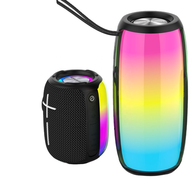 P40mini High Quality Colorful LED BT 5.0 Gaming Speaker Portable Outdoor Wireless Audio Speaker Heavy Bass