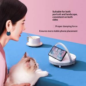 <span class=keywords><strong>EZVALO</strong></span> Enceinte musicale sans fil compacte blanche PRO pour chambre à coucher avec chargeur sans fil, lumière à trois niveaux de luminosité et capteur de luminosité - Product Image 2