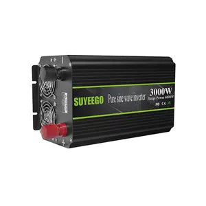 Suyeego อินเวอร์เตอร์แปลงไฟกระแสตรง12V 24V เป็น AC 110V 220V 230V 240V 3KW 3000W ปิดกริด