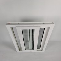 Ventana de vidrio corredizo de vinilo de nuevo diseño personalizado ahorro de energía UPVC para balcón cortina de persiana de pantalla magnética de apertura Horizontal