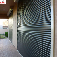 Puerta Enrollable Eléctrica de Acero para Seguridad en Almacenes, Hoteles y Exteriores, Anti-robo, Comercial