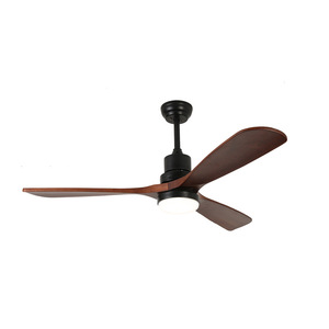 Ceiling Fan Light With Led Wood Blades For Living Room Bedroom 220V Fixed Blade Design F244 - Product Image 3