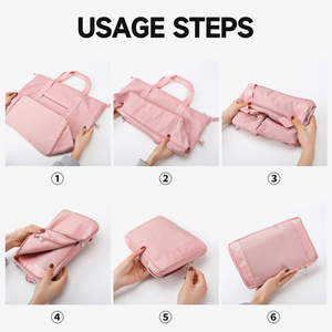 กระเป๋าเดินทางขนาดใหญ่พร้อมช่องใส่รถเข็นแบบถอดได้ แยกส่วนเปียกและแห้ง เหมาะสำหรับอุปกรณ์ออกกำลังกายและการเดินทาง - Product Image 5