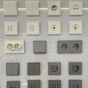 Z סדרת אורות מתג יחיד מכסה שחור לוח מתג eu תקן 80*80 מ "מ מרובע אור מתג עבור הבית - Product Image 3