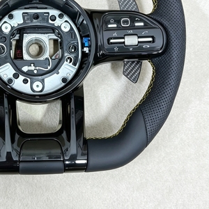 Volant sport en fibre de carbone pour <span class=keywords><strong>Mercedes</strong></span> Benz AMG <span class=keywords><strong>GT</strong></span> W212 W213 W223 GLC GLE W205 W213 W222 W463 W167 C63 E63 S63 G63 809 - Product Image 4