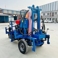 Foreuse de puits d'eau à trois roues la plus vendue, machine de forage de puits d'eau de haute qualité 200m