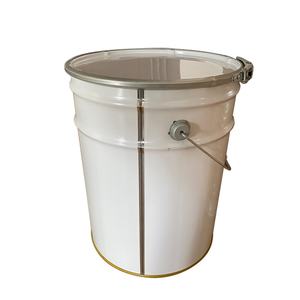 Fûts de stockage en fer blanc 20L avec couvercles à bague de serrage pour carburants, époxy, produits chimiques, usage industriel aérosol - Marque SJPACK, logo personnalisé - Product Image 4