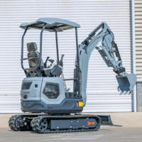 LIVRAISON GRATUITE Mini-excavatrice 1,8 tonne CE EPA, nouvelle pelle sur chenilles, moteur Kubota, petites excavatrices agricoles 1 tonne 2 tonnes