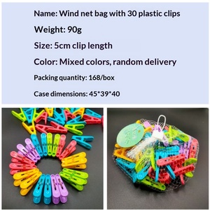 Mollette per Bucato in Plastica Antivento di Piccole Dimensioni per Biancheria Intima, Calzini, Lenzuola e Vestiti - Product Image 3