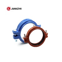 Jianzhi 3/4 \ "Kit de connexion rapide à joint industriel Bouche d'incendie basse pression Couplage rainuré ductile Coude en T Surface peinte