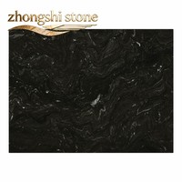 Granite noir universel importé de qualité supérieure, également appelé Granite noir cosmique / Granite noir titane, roche ignée naturelle rare