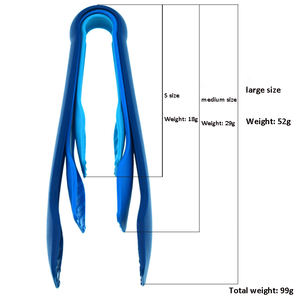 ที่หนีบขนมปังและเค้กมีสี10นิ้วช้อนส้อมวัสดุ PP สำหรับจัดเก็บและเก็บผักและส่วนผสม - Product Image 3