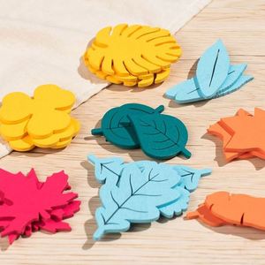 27 Pieces Sensory Cute Vivid <b>Leaves</b> Activity Set Montessori Toy Shape Puzzle Blocks <b>Leaf</b> Wooden Jigsaw Puzzles - Product Image 5